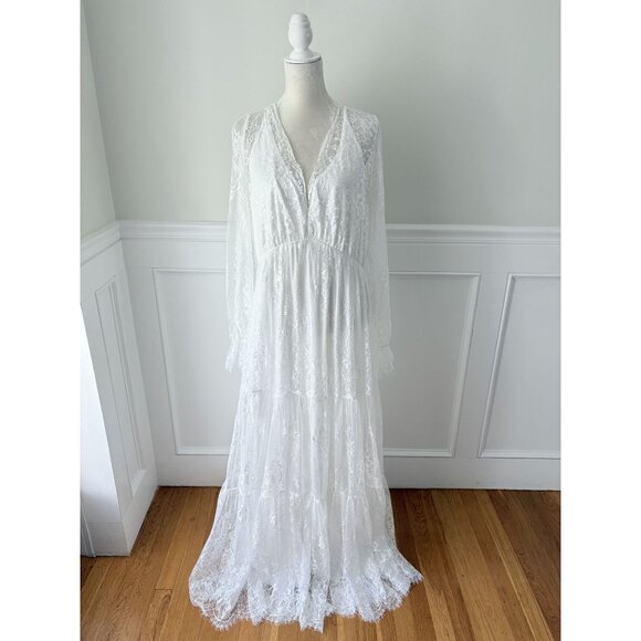 Baltic Born Gloria Lace Maxi Dress White NWT 3X - Picture 4 of 12
